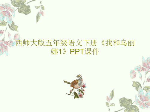 西师大版五年级语文下册《我和乌丽娜1》PPT课件18页PPT