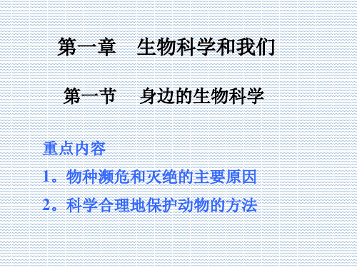 2012高一生物课件1.1《身边的生物科学》(苏教版必修2)
