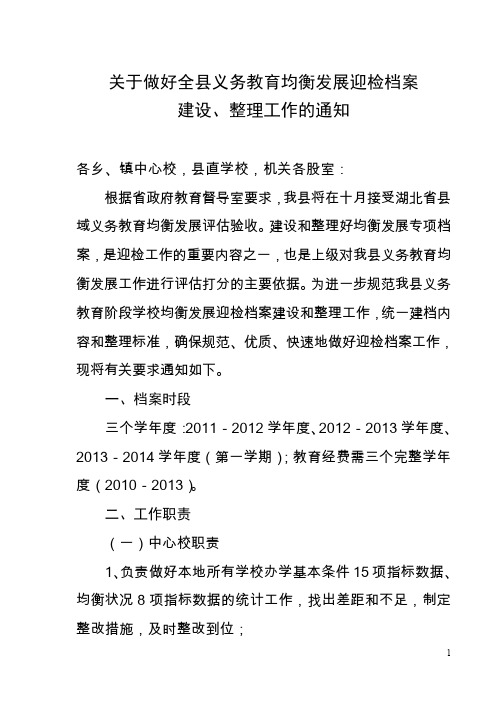 档案目录的通知