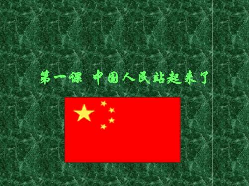 历史：第1课《中国人民站起来了》课件(人教新课标八年级下)(4)