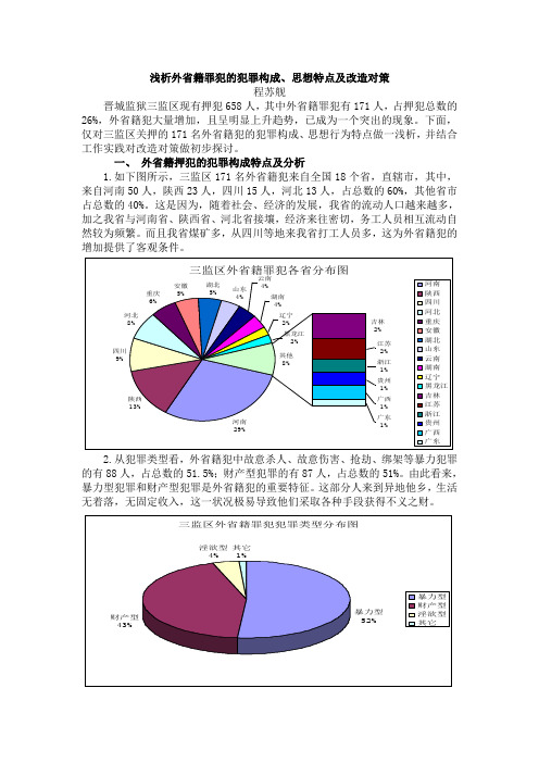 浅析外省籍罪犯的罪犯成因
