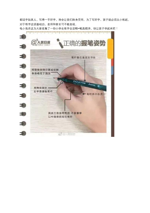 龟小兔写字：小学生练字全攻略 笔画顺序,快让孩子学起来!