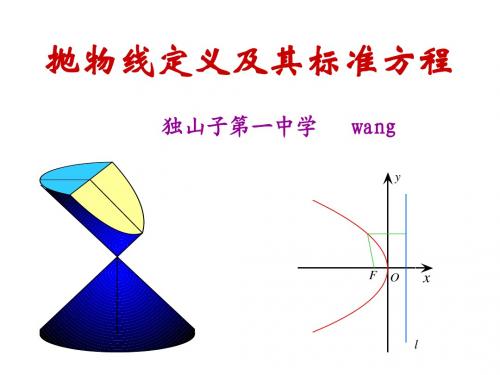抛物线及其标准方程(1)