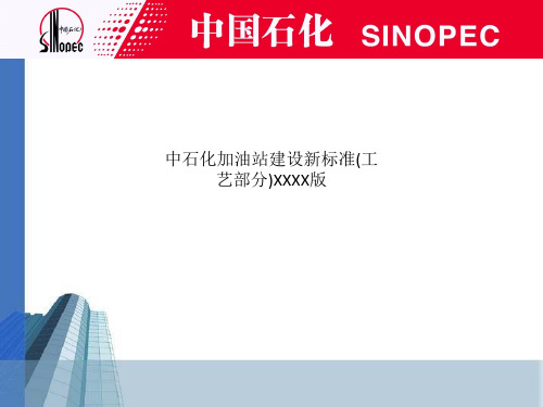 中石化加油站建设新标准(工艺部分)XXXX版