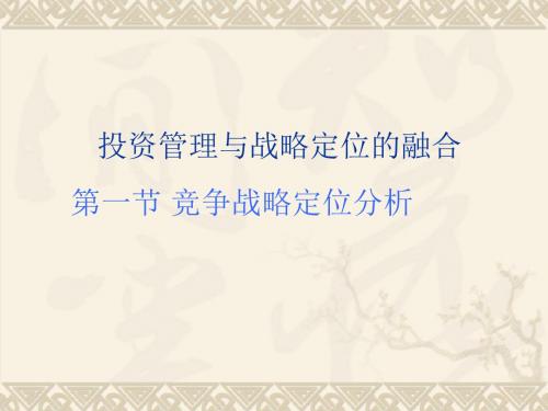 投资管理和战略定位的融合(ppt-17)