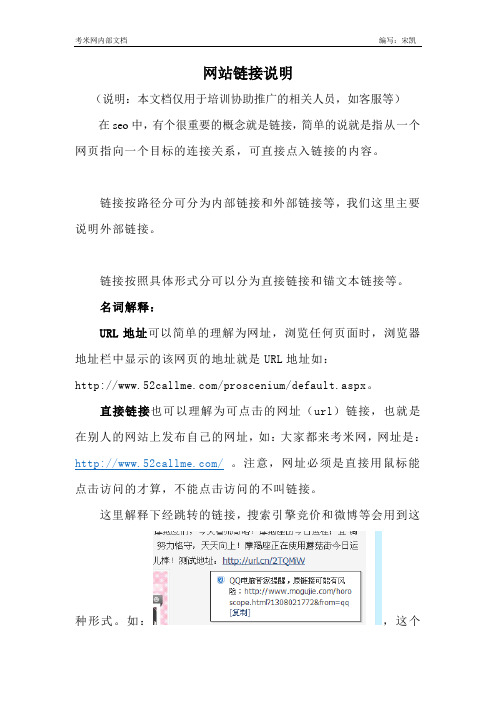 网站链接说明