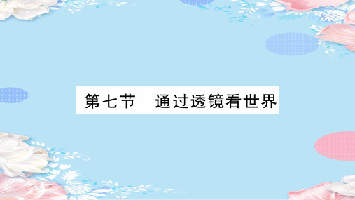 第4章  第7节 通过透镜看世界—2020年秋教科版物理八年级上册课时作业课件