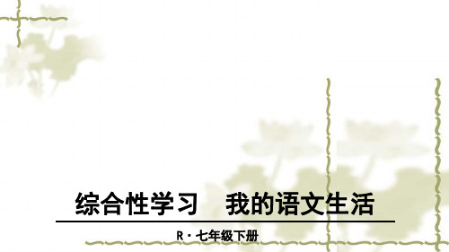 部编版七年级语文下册 第六单元 综合性学习 课件
