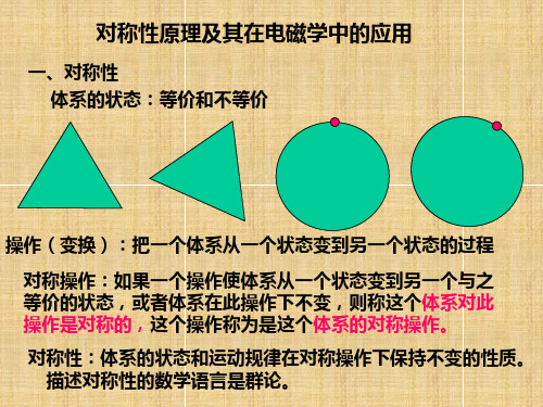 电磁学课件对称性原理及应用