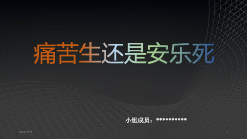 浅谈安乐死PPT课件