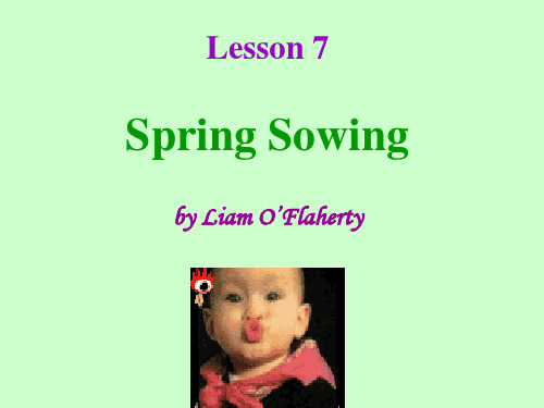 现代4 Lesson 7 Spring Sowing(2)