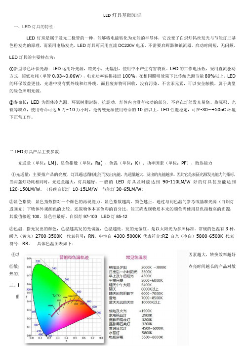 LED灯具基础知识