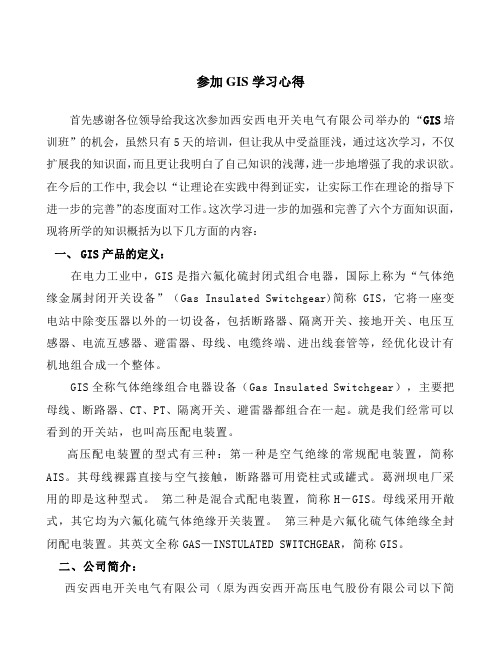 学习心得报告(GIS)