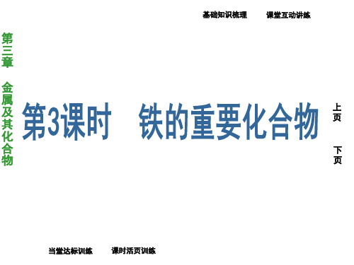 人教版高中化学必修一铁的重要化合物ppt课件