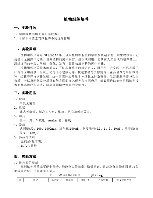 细胞生物学实验讲义