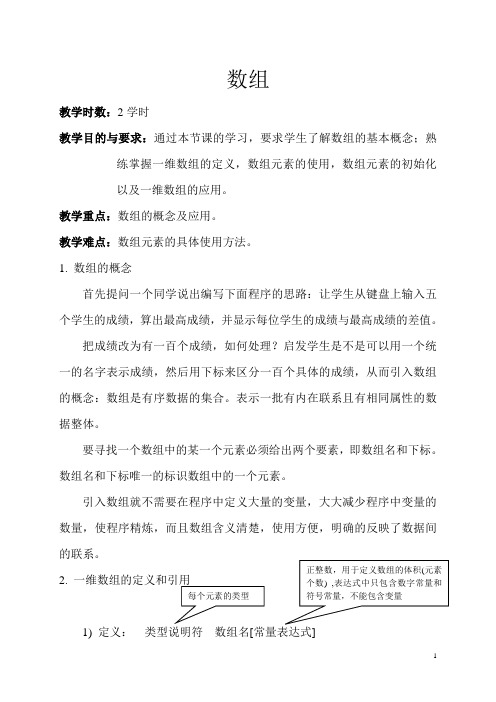 数组教案
