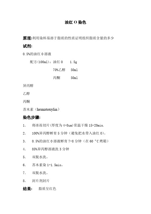 油红O染色