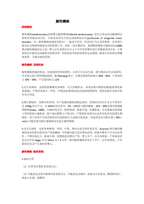 脑性瘫痪(教学及宣教)