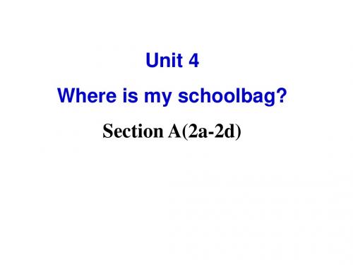 人教英语七年级上册Unit4Section A(2a-2d) (共28张PPT)