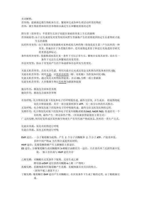 考点总结—名词解释
