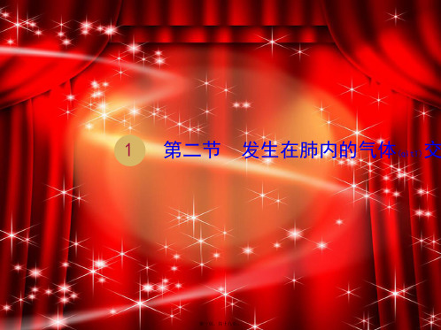 七年级生物下册 第四单元 第三章 第二节 发生在肺内的气体交换课件