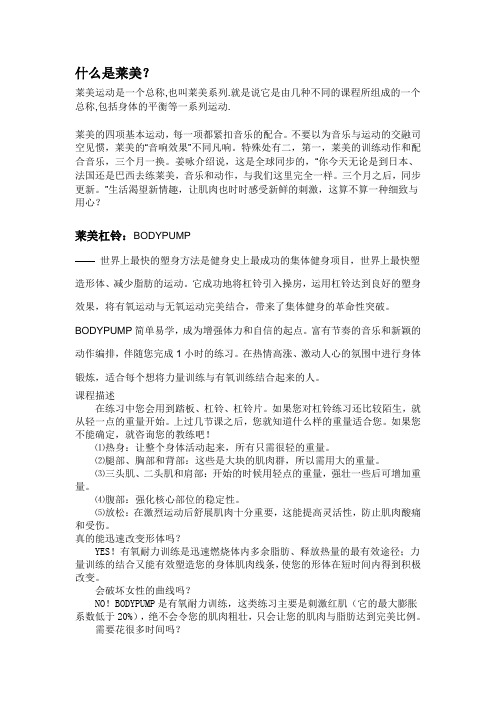 莱美资料