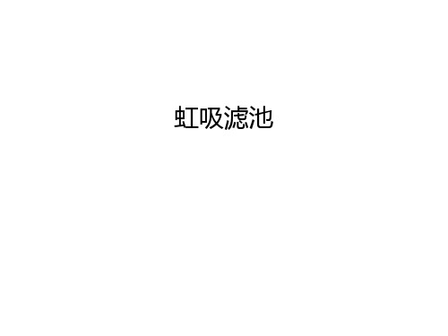 虹吸滤池知识交流