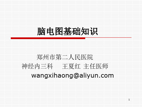 脑电图基础知识(课堂PPT)