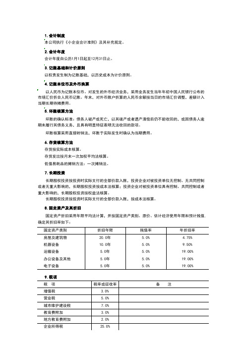 电子税务局报表备案之小企业会计准则