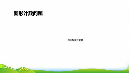 全国通用四年级下册数学课件图形计数问题 (共14 张ppt)