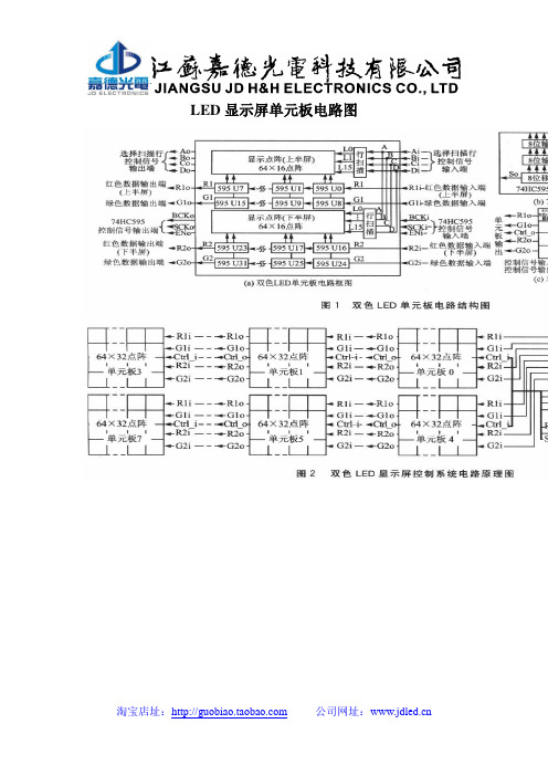 LED显示屏单元板电路图分析