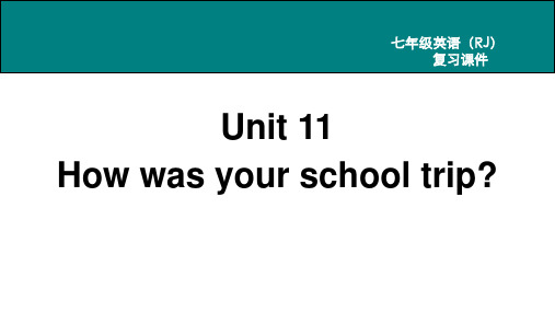 新目标(人教)七年级下册英语单元复习课件 Unit 11 复习课件