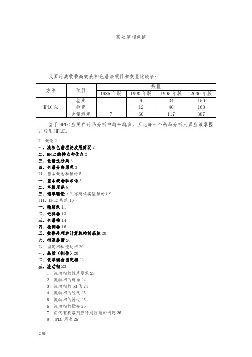 HPLC原理和操作详解