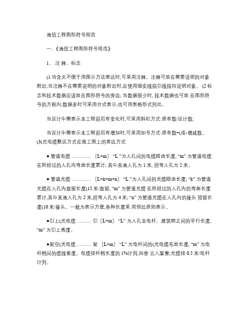 通信工程设计图形符号规范