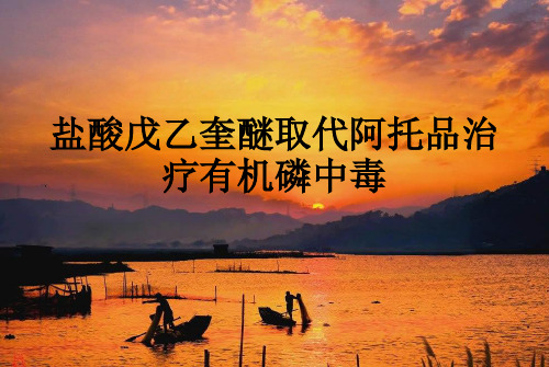 盐酸戊乙奎醚取代阿托品治疗有机磷中毒ppt课件