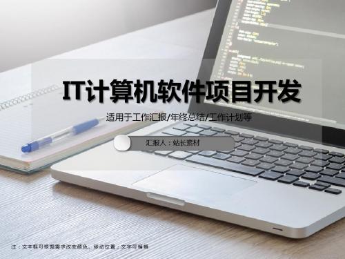 IT计算机软件项目开发ppt模板