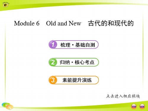 必修3 Module 6外研社高中英语必修三单元六各知识点【精选】
