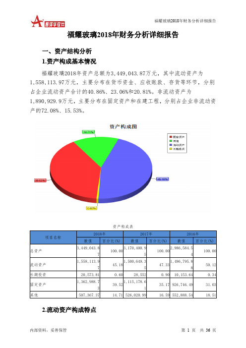 福耀玻璃2018年财务分析详细报告-智泽华