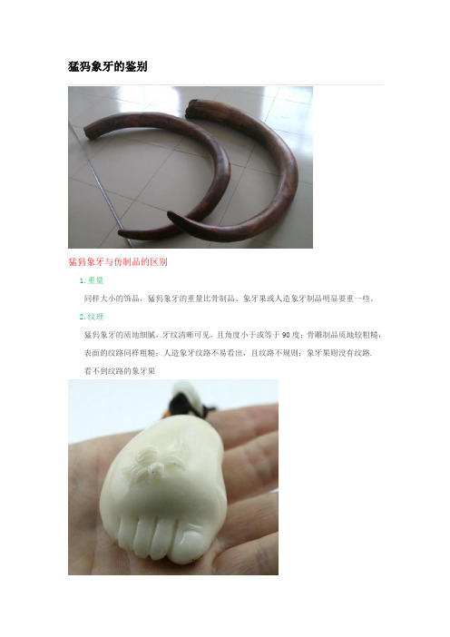 猛犸象牙的鉴别