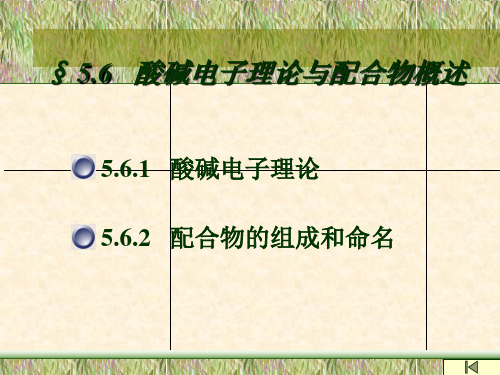 配合物的结构