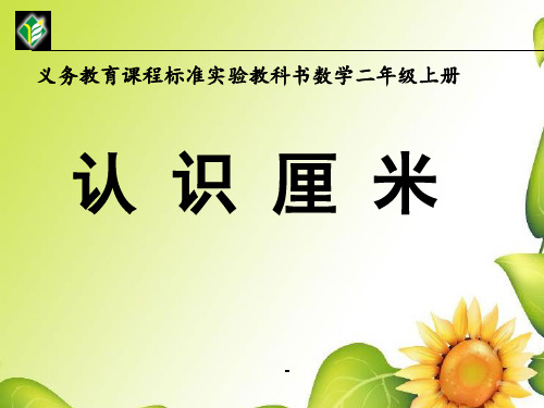 认识厘米-PPT课件 