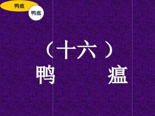 精品课件禽病学-16鸭瘟精品文档