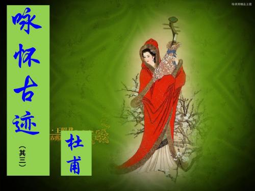 咏怀古迹(其三)
