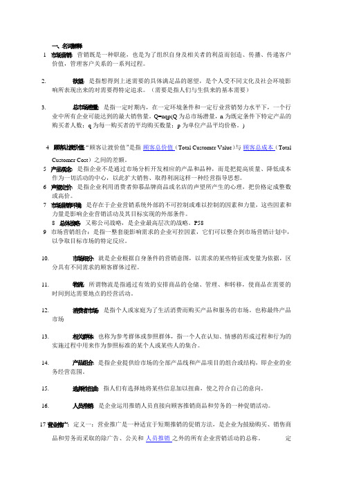 市场营销——必考说课讲解