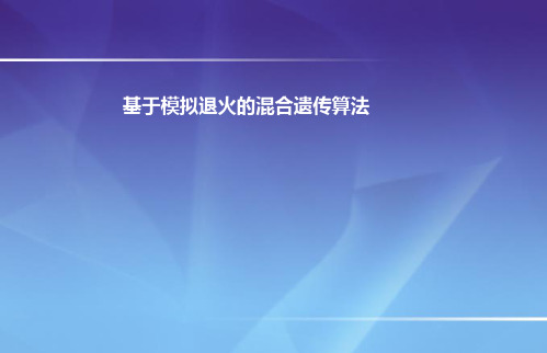 混合遗传算法GASA