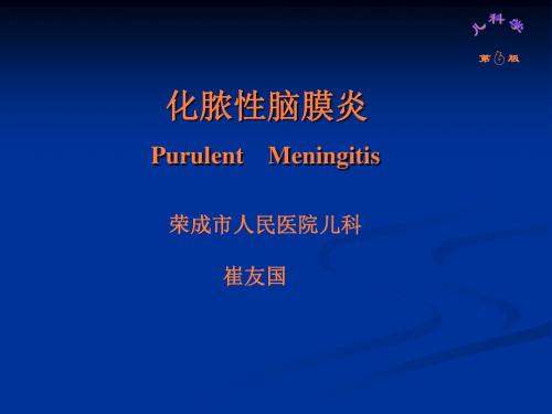 脑膜炎教学PPT课件
