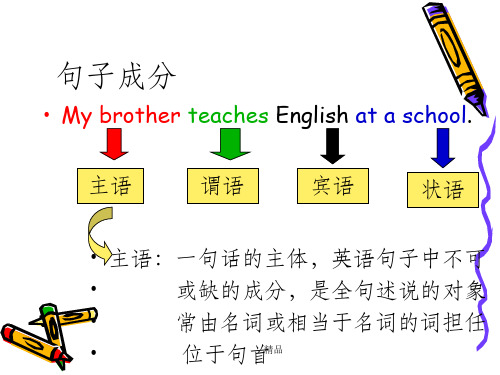英语词性及句子成分