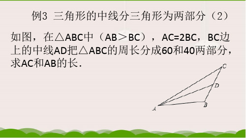 例3三角形的中线分三角形为两部分(2)
