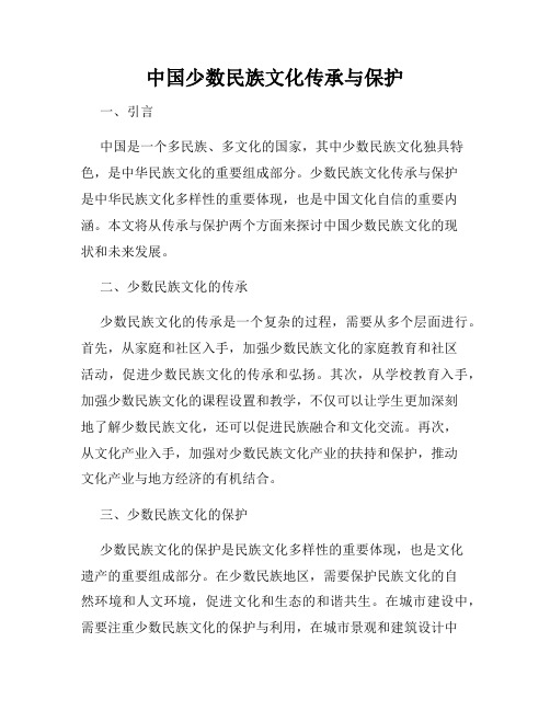 中国少数民族文化传承与保护