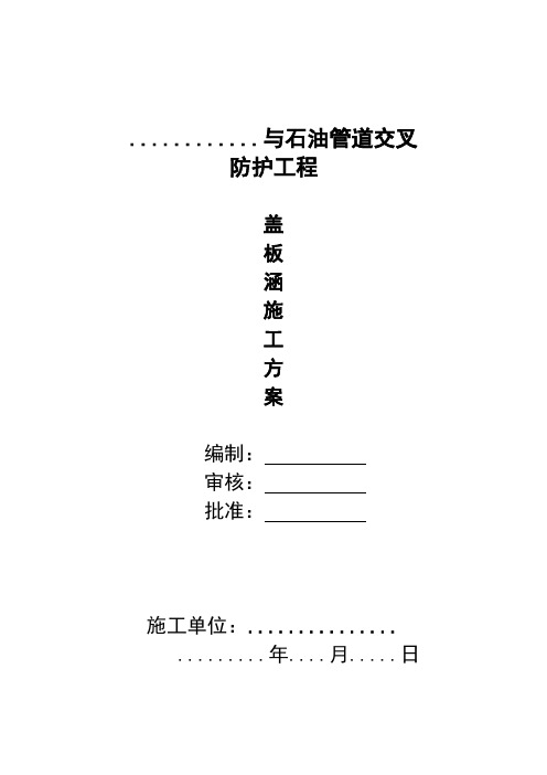 施工技术方案